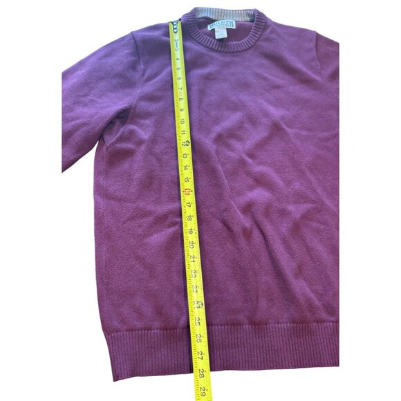 Duluth Trading Co Crewneck Sweater Men L Tall Tight Knit Cotton Blend Purple |V1 - Picture 3 of 5